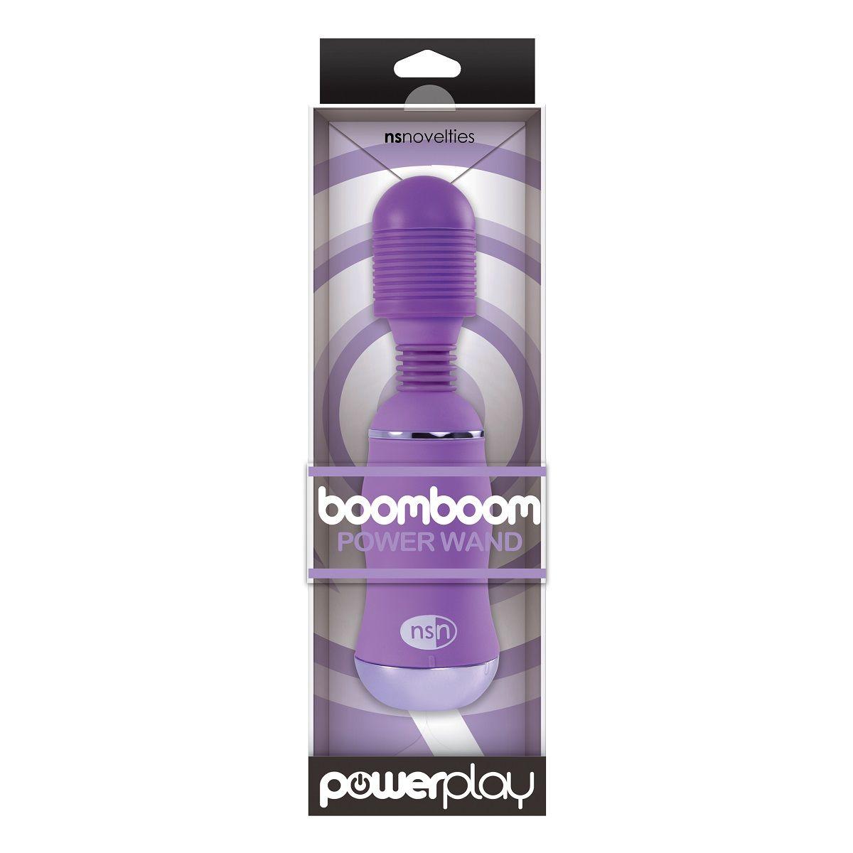 Фиолетовый вибромассажер с усиленной вибрацией BoomBoom Power Wand