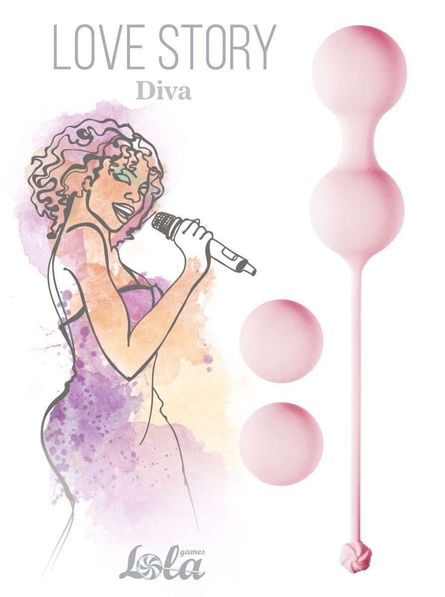 Набор розовых вагинальных шариков Love Story Diva