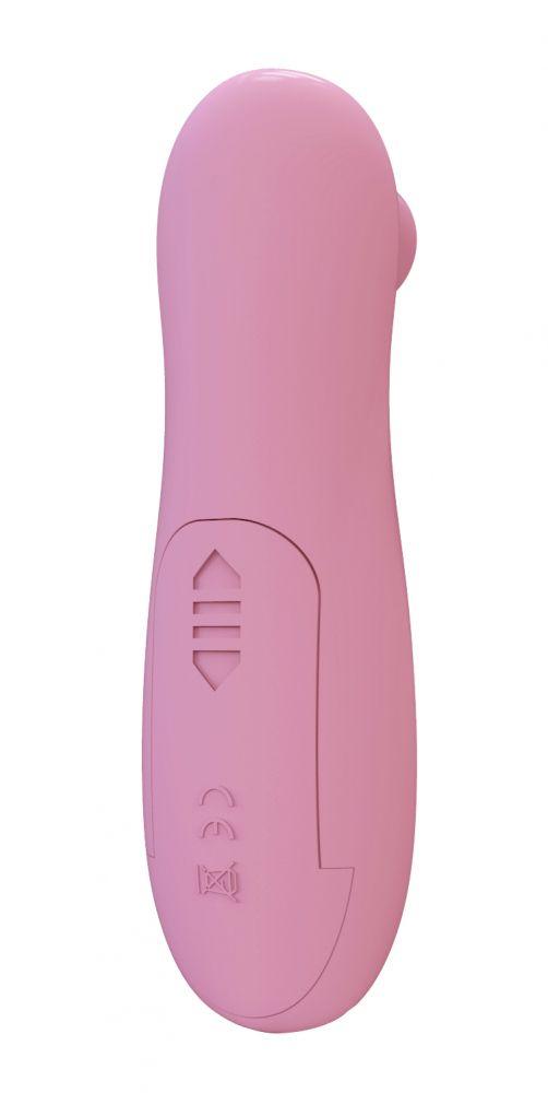 Розовый вакуумный вибростимулятор клитора Ace